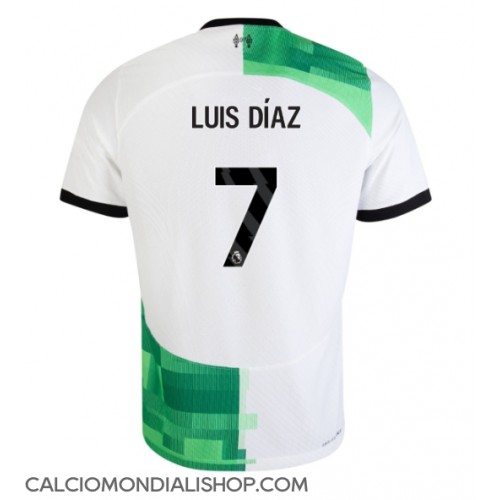 Maglie da calcio Liverpool Luis Diaz #7 Seconda Maglia 2023-24 Manica Corta
